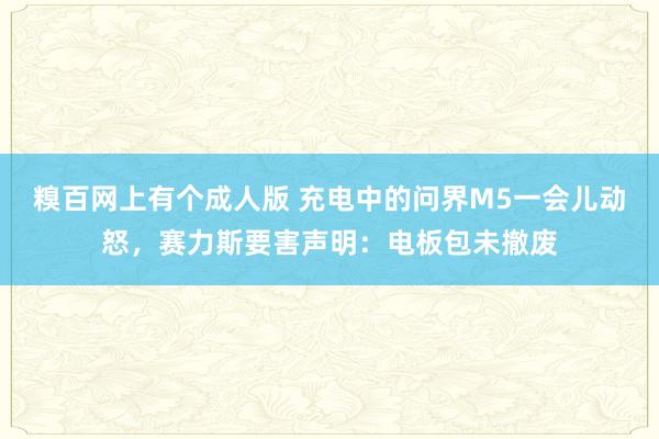 糗百网上有个成人版 充电中的问界M5一会儿动怒，赛力斯要害声明：电板包未撤废